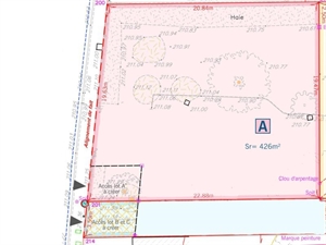 terrain à la vente -   69150  DECINES CHARPIEU, surface 426 m2 vente terrain - UBI432472067